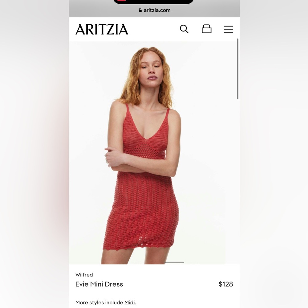 aritiza Wilfred
Evie Mini Dress brand new with tag , XS, retail: $128